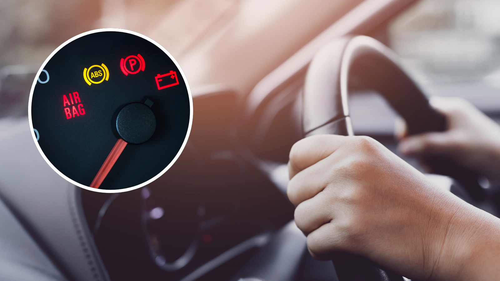 Kontrollleuchten im Auto