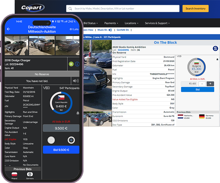 copart patented auction