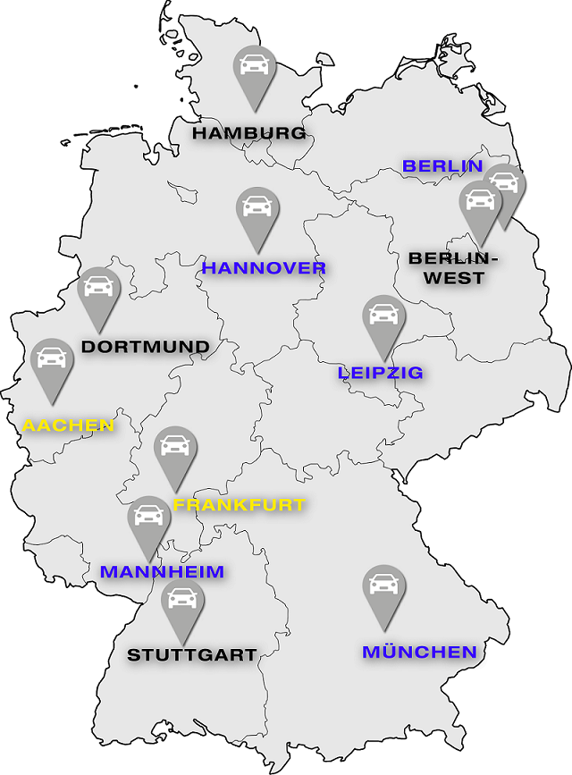 Germany's yards and headquarter