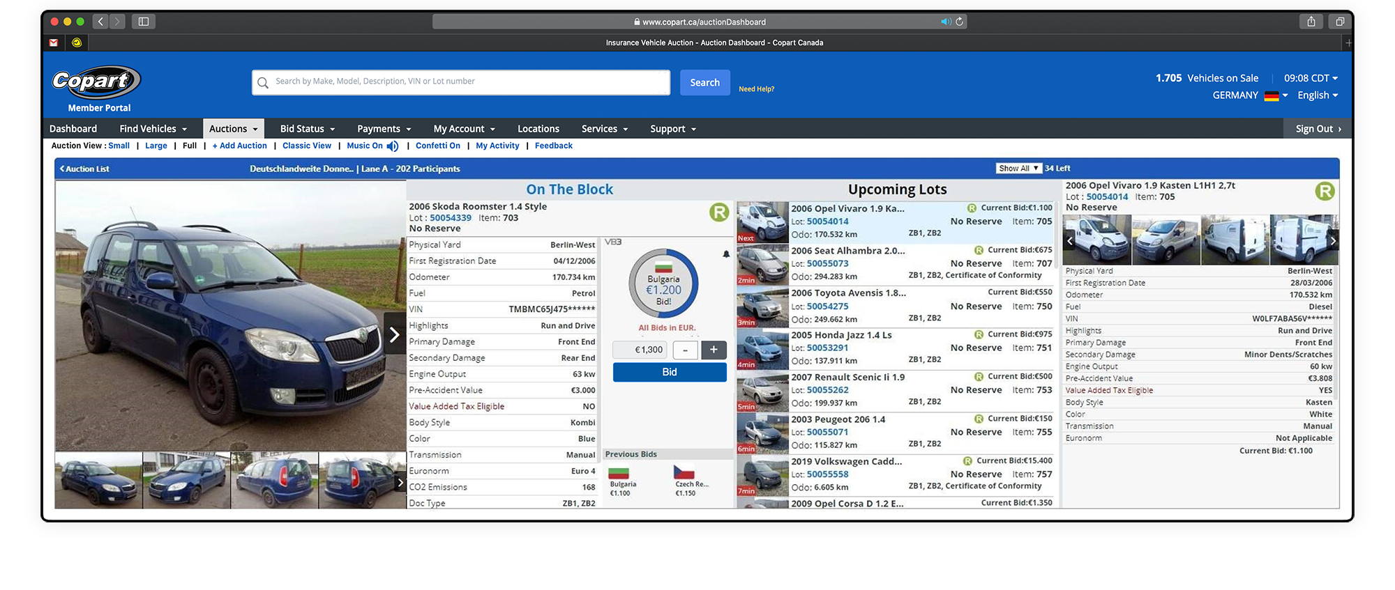 Copart Auction Window
