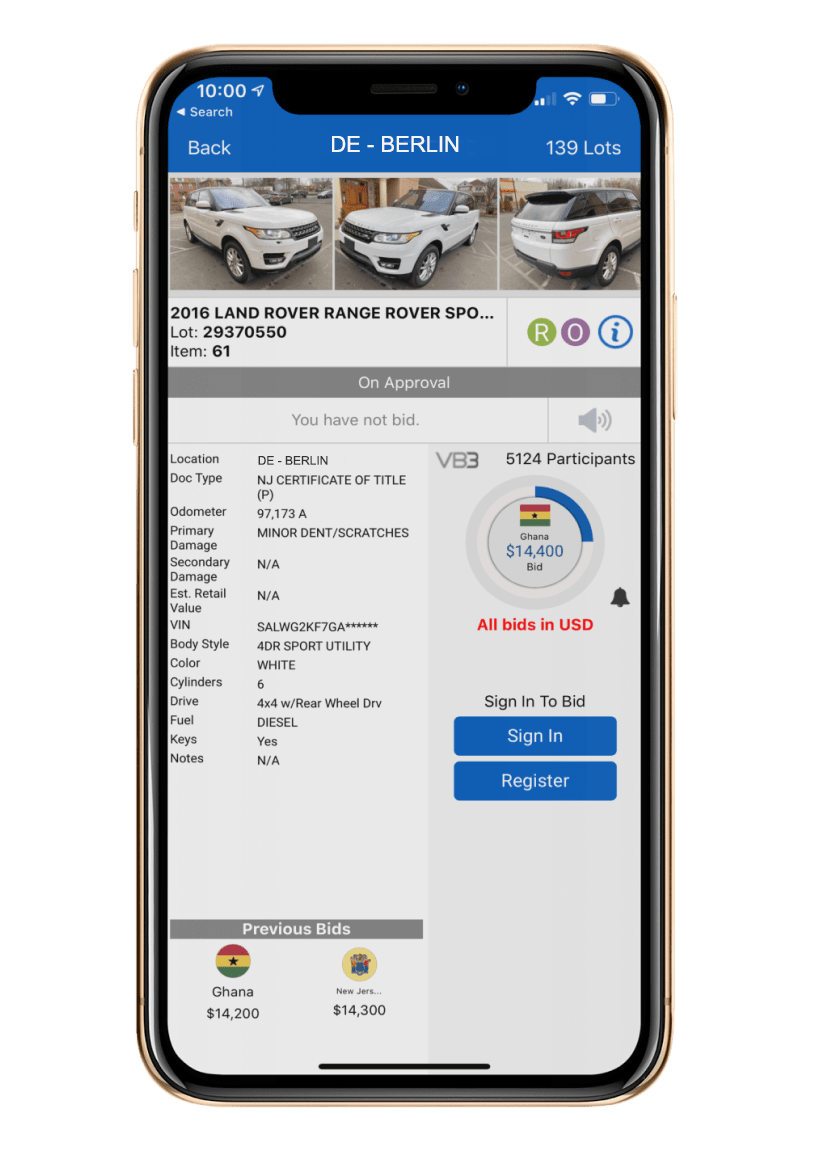 Copart Mobile Auction Window