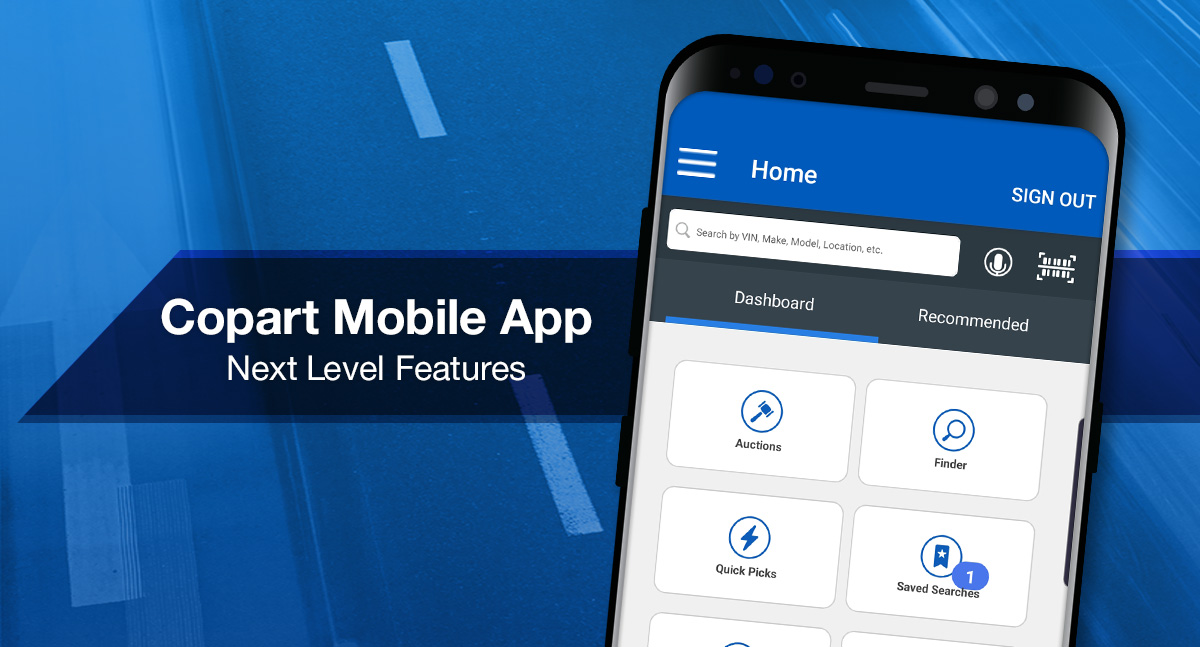Copart Mobile App Banner